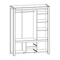 Dulap KASPIAN SZF5D2S-BI/DSO